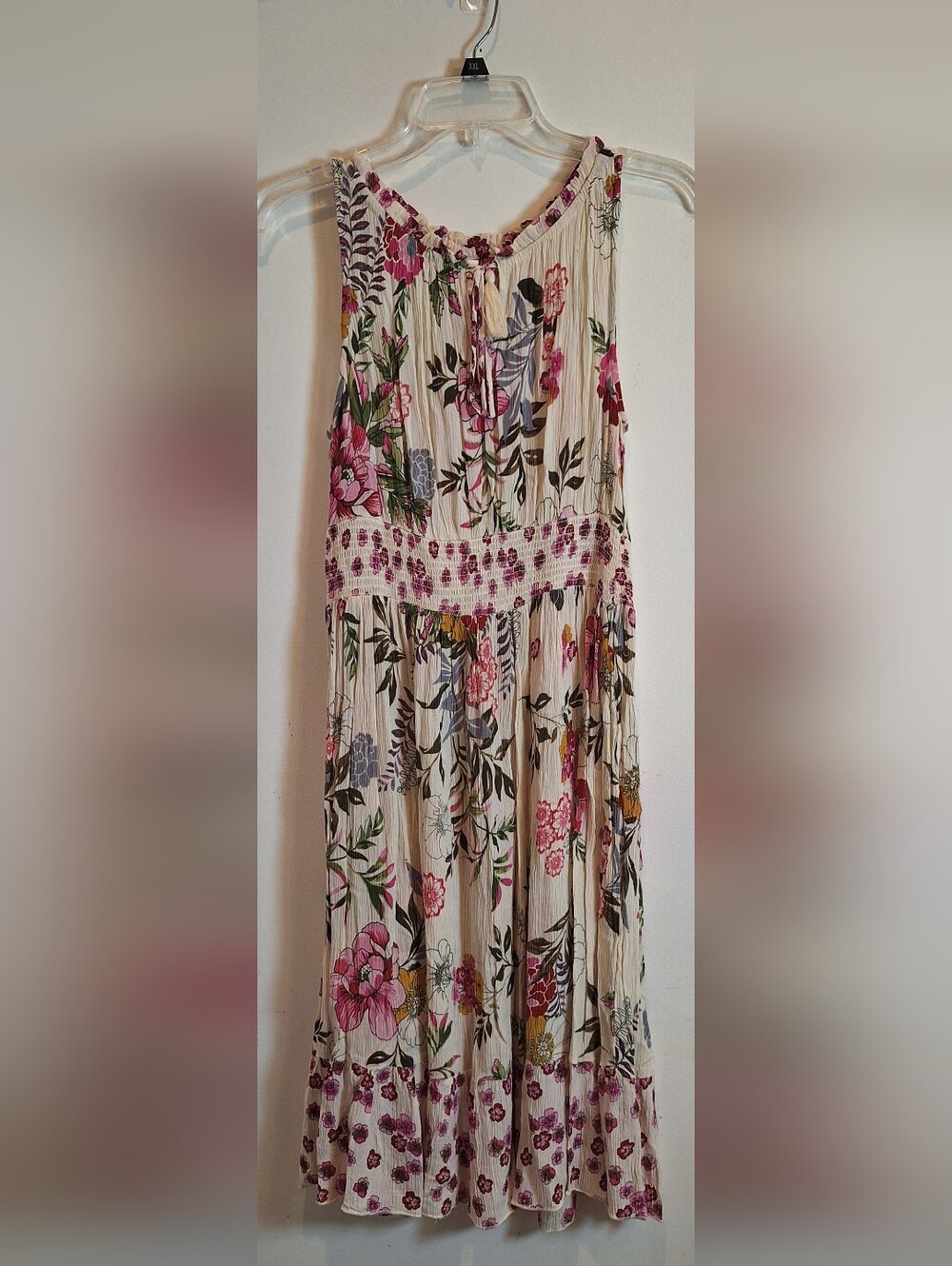 Bila Floral‎ Cottagecore Midi Sun Dress Women S Gauzy Flowy Boho Fairy Ruffle